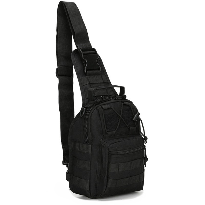 Tactical Shoulder Bag 800D Waterproof Oxford Small Chest Bag Outdoor Sports