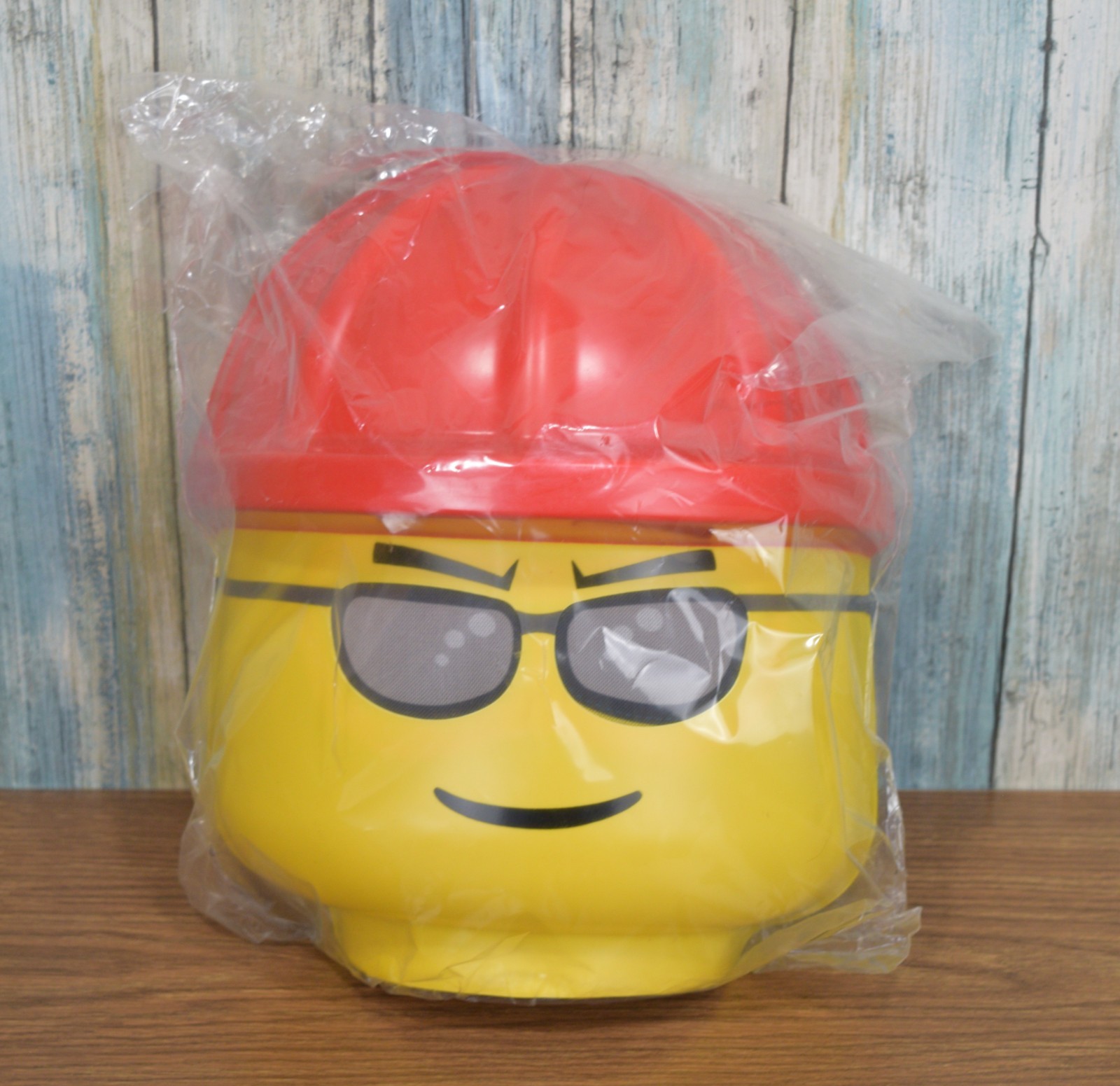 RARE LEGO Mask & Hands Set Construction Worker Minifigure Halloween Costume New