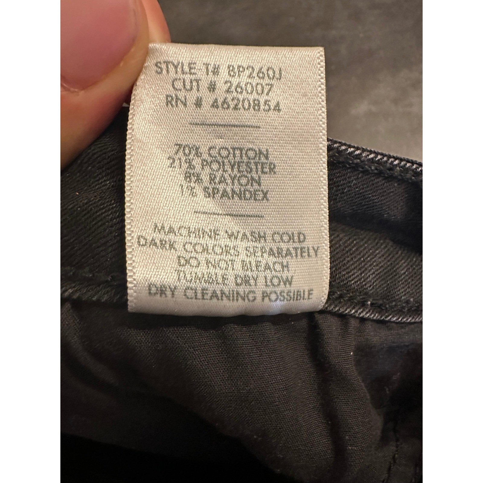 NWOT Just Black Denim Womens High Rise Skinny Jeans Faded Black Size 28