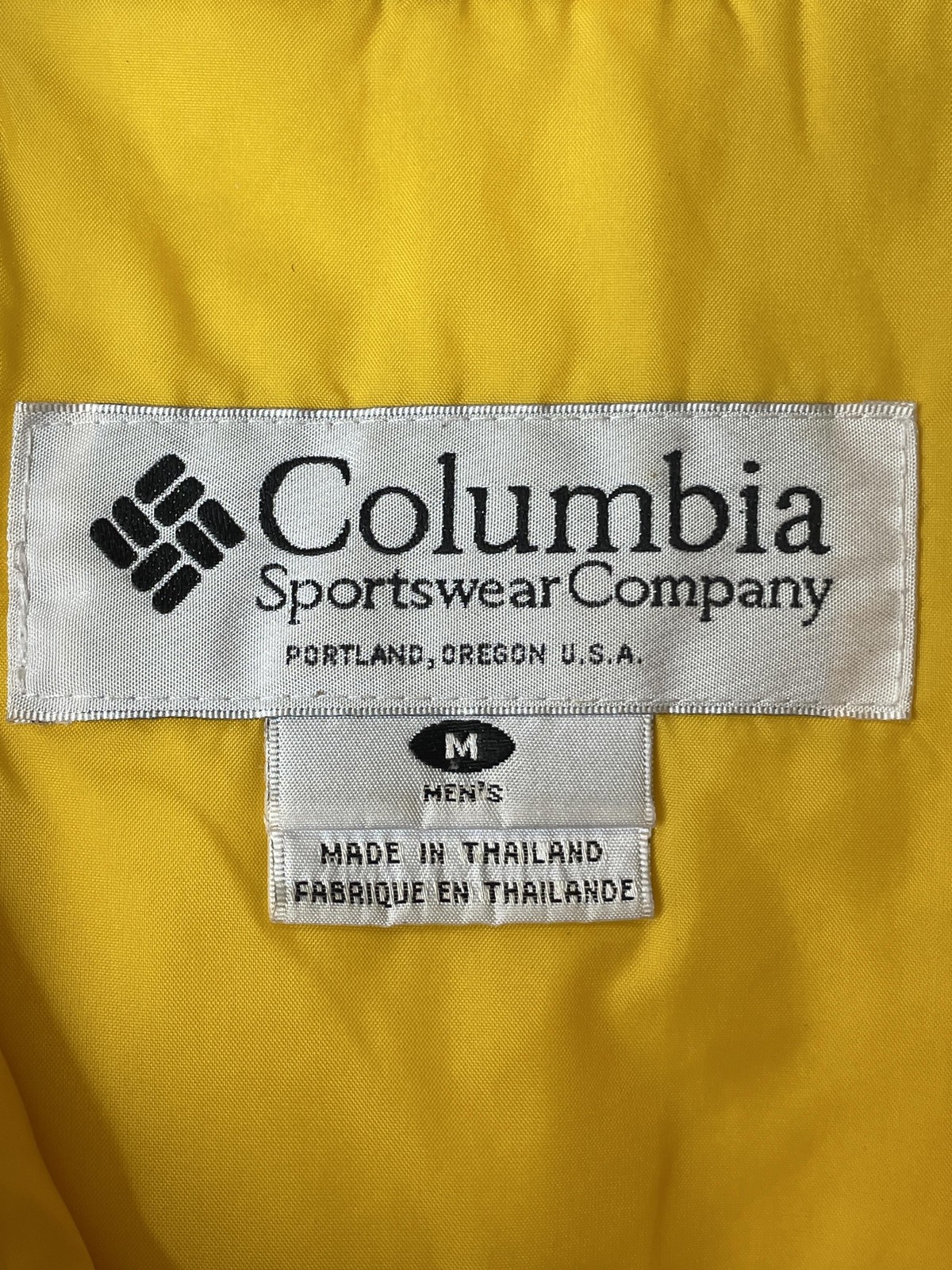 Vintage Columbia Jacket Mens Medium Hooded Pullover Outdoors Nylon 90s