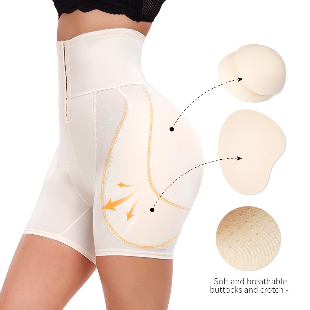 Hip Enhancer Shapewear – Butt and Hip Pads Dip Filler Tummy Control Shorts Panty