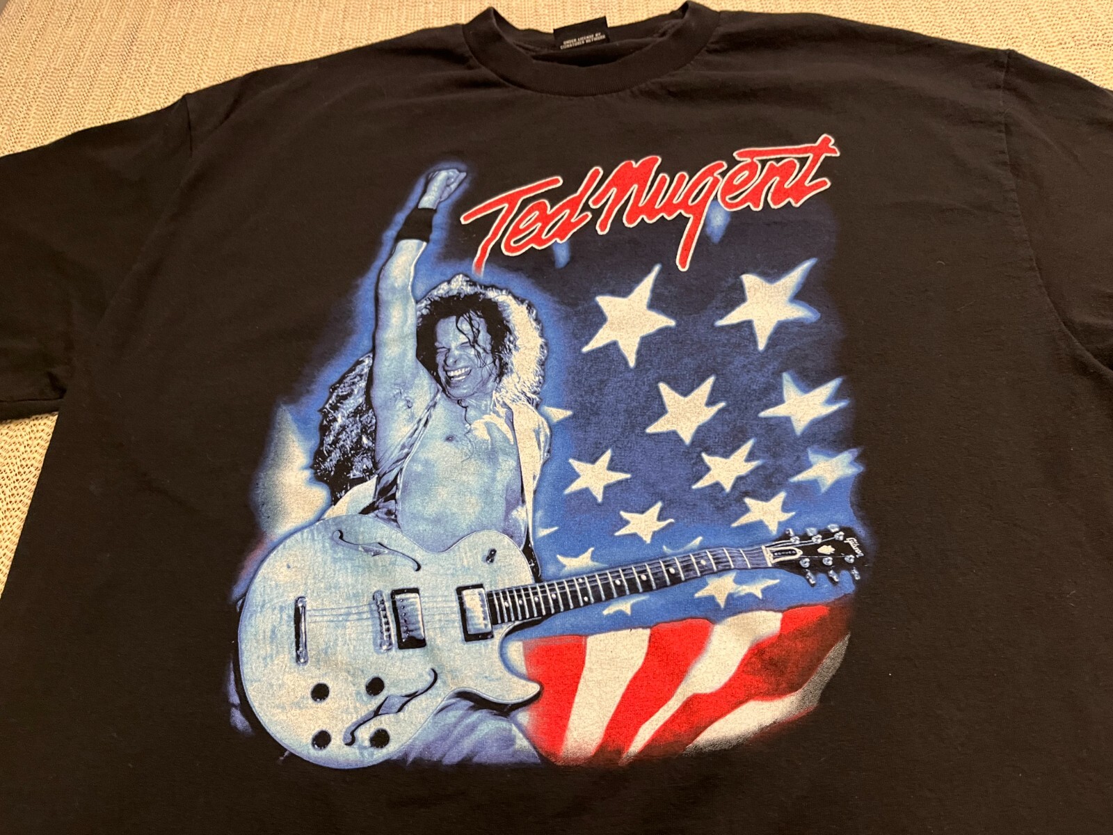 Ted Nugent T-Shirt Men L Black Winterland Classic Rock Retro VTG Y2K 90s Music