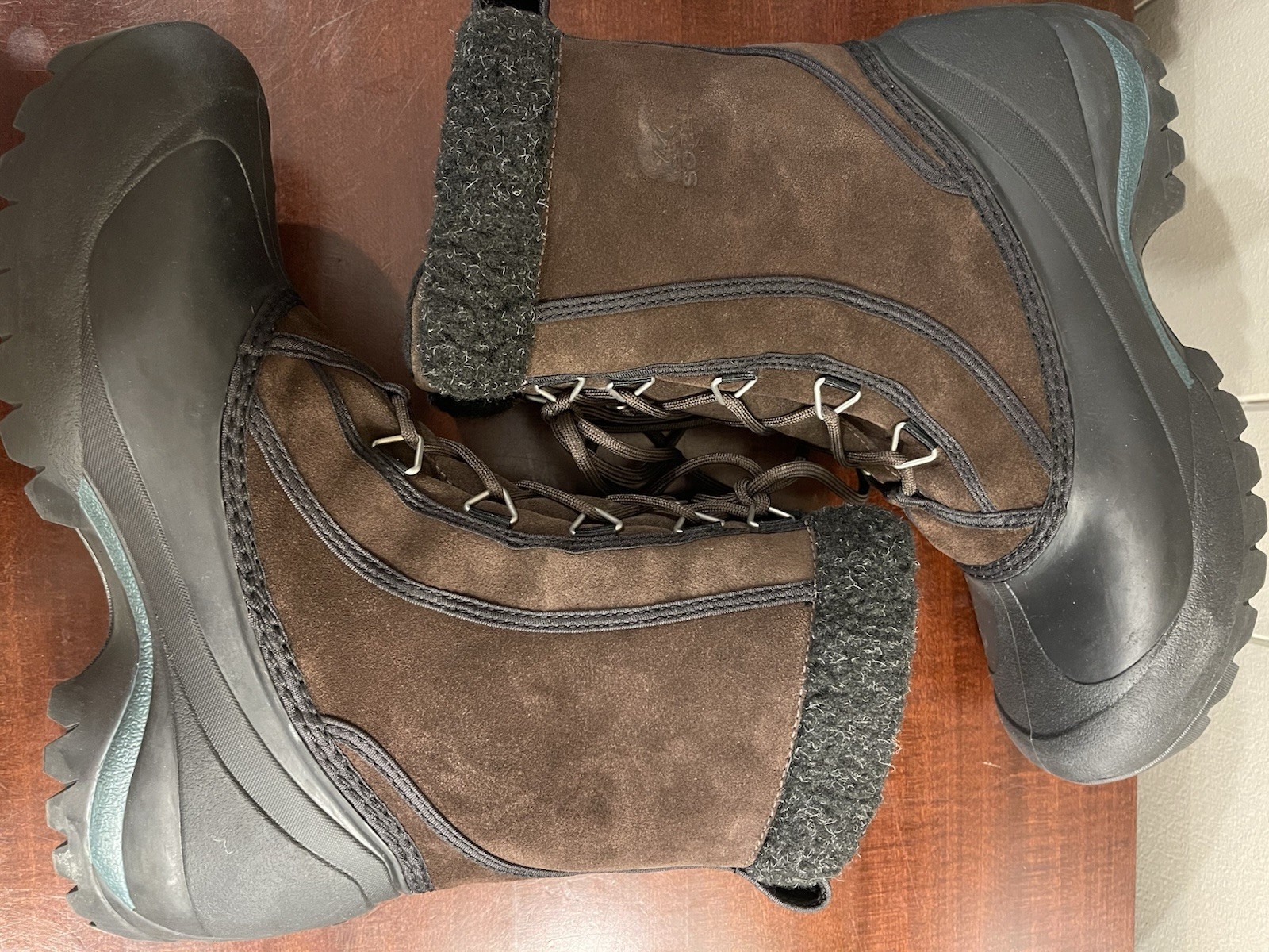 Sorel Thinsulate Women’s Size 9 Brown Suede Fleece Lining Snow Boots NL1579-248