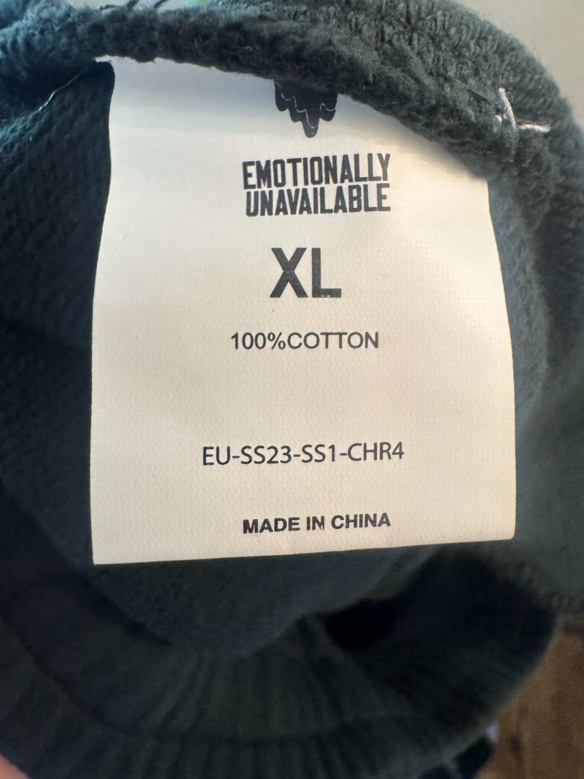 Emotionally Unavailable Flower Sweat Shorts Black XL BNWT $220 Retail