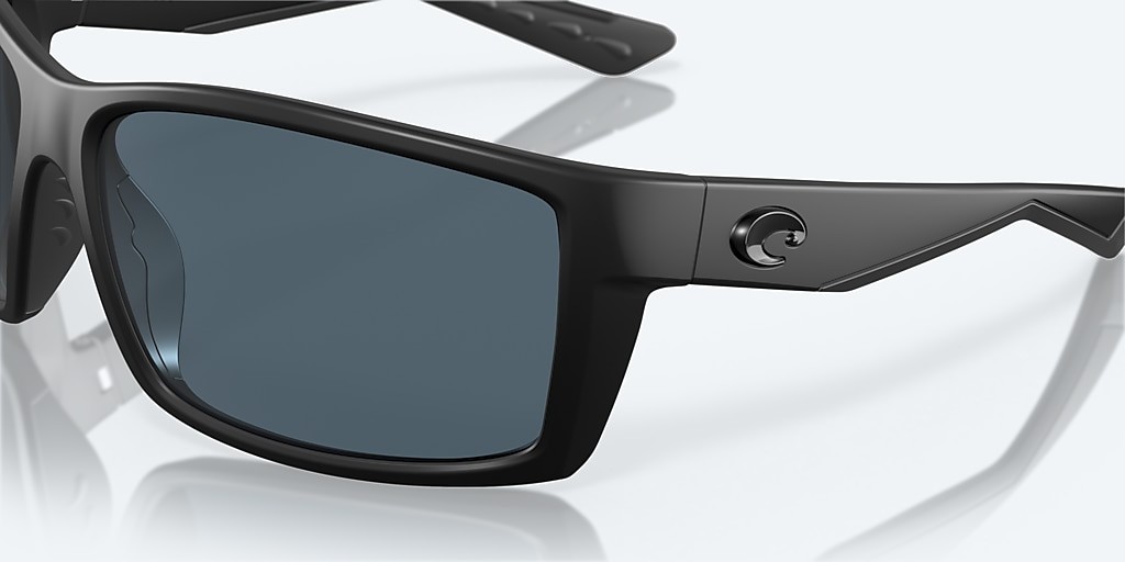 Costa Del Mar Reefton Blackout/Gray 580P Polarized 64 mm Sunglasses