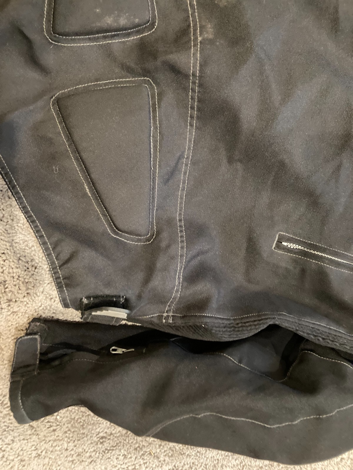 Fieldsheer Mens Black Leather Mesh Armored Motorcycle Riding Jacket Size 2xL