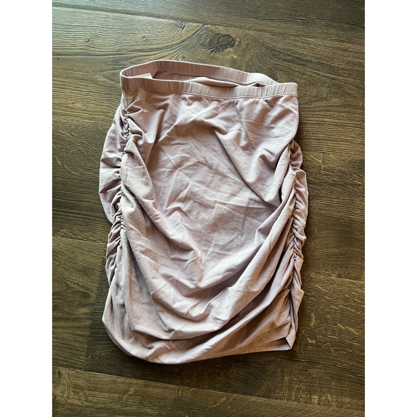 Sunday Best Ruched Bodycon Halter Top Blush Color Fitted Large/XL