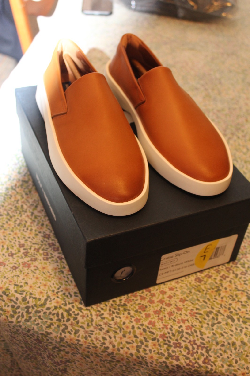 Wolf & Shepherd Cruise Men’s 5.5 Honey Brilliant White Leather Sneaker