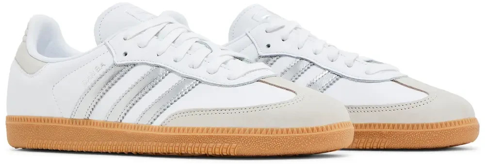 adidas Samba OG White Silver Metallic Grey JI2725 Women’s