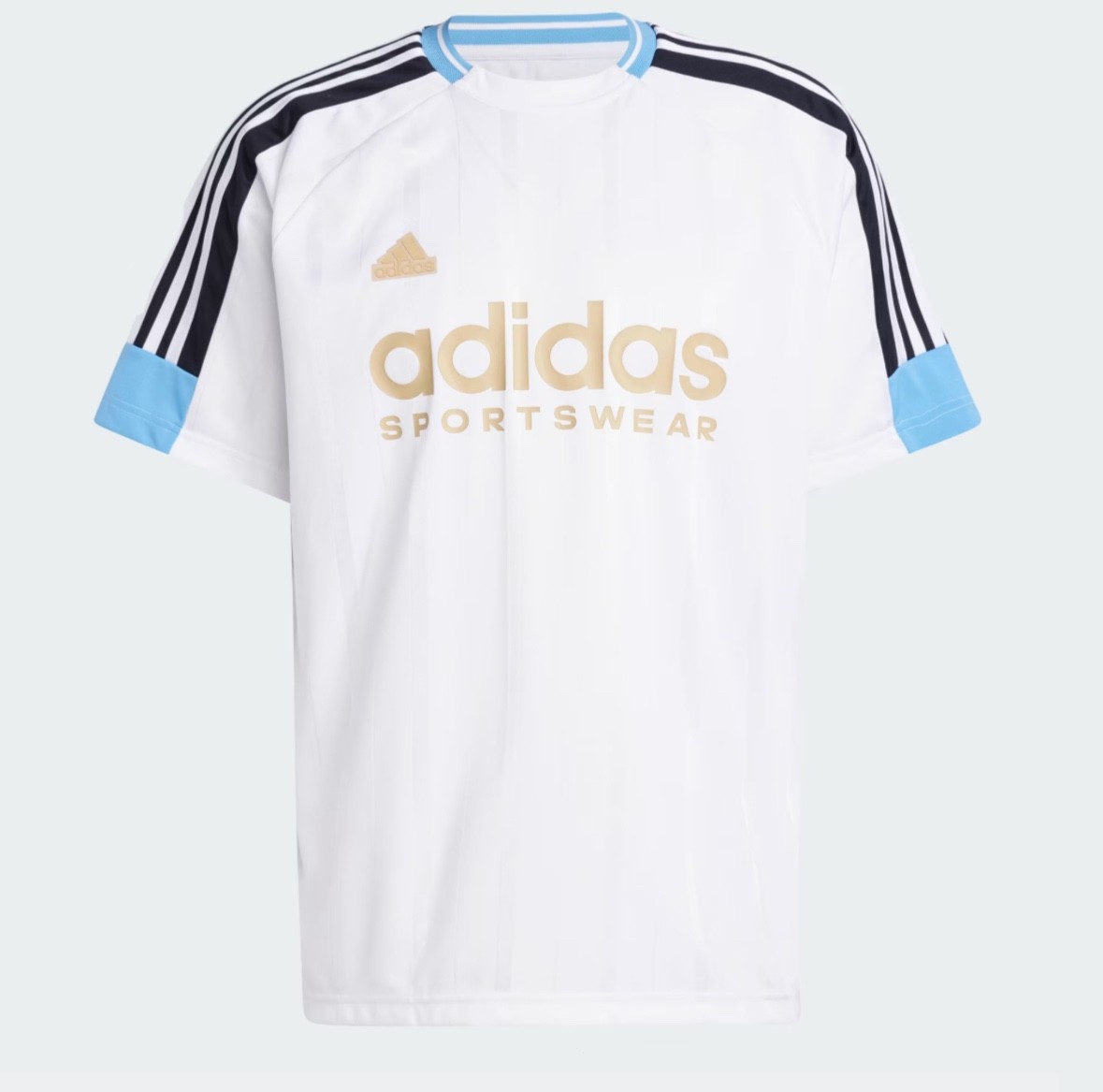 Adidas House of Tiro Nations Pack T-shirt ‘White/Light Blue/Black’ IY4496 *RARE*