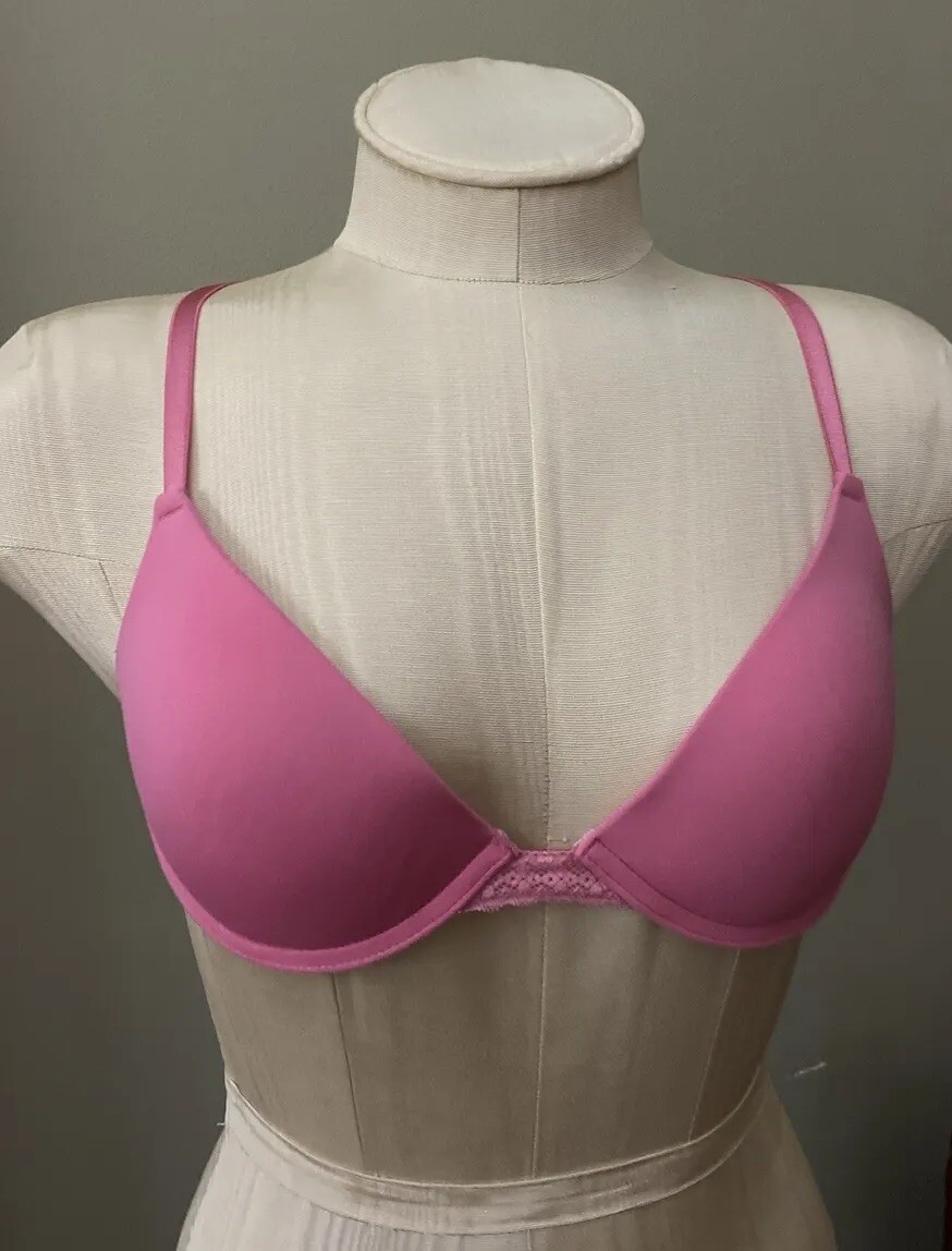 Flirtitude Women 36A Pink Padded Bra Strap: Normal or Crossback Underwire