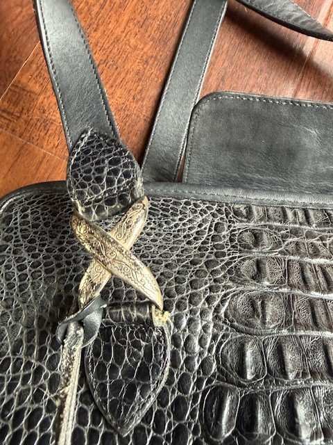Brighton Black Leather Shoulder Bag Pre-owned Excellent Condition Y2K