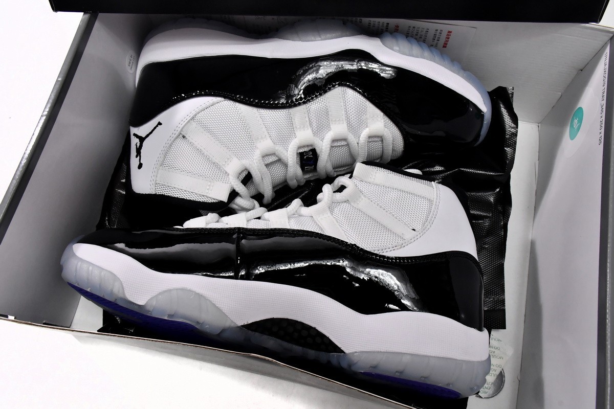 Air Jordan 11 Retro “Concord” White Black Men’s Sneakers