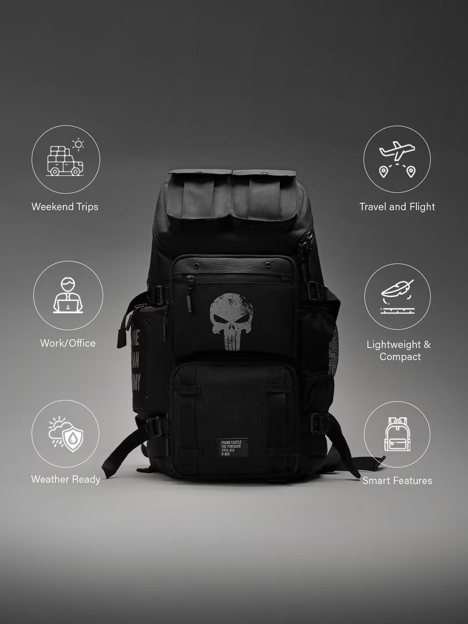 Punisher: Tactical Armour Backpack – Tactical Utility Official Licensed 2026