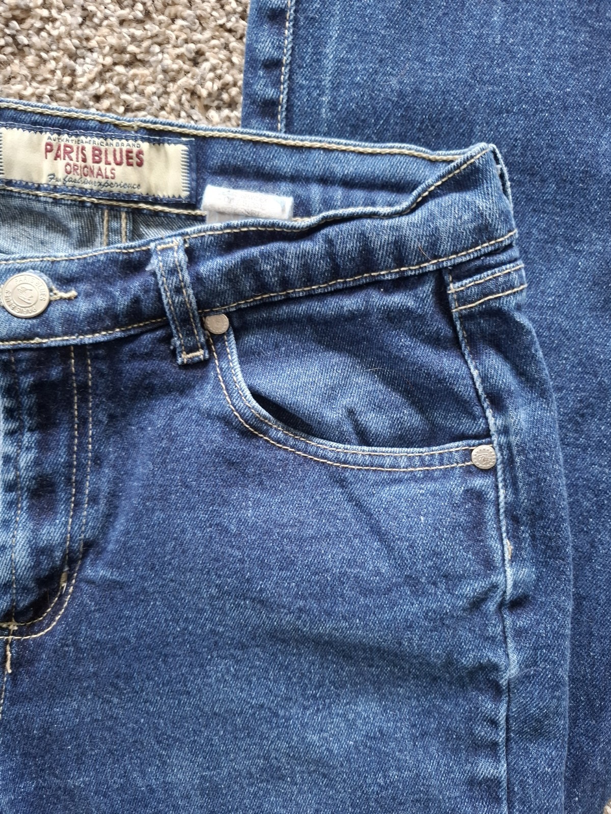 Y2k Paris Blues Medium Wash Mid Rise Bootcut Stretch 5-Pocket Jeans Juniors 3/4