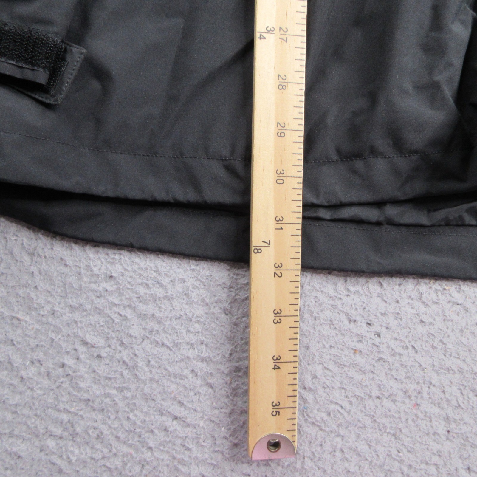 EMS Eastern Mountain Sports Goretex Rain Jacket Mens 2XL Black Full Zip Hooded