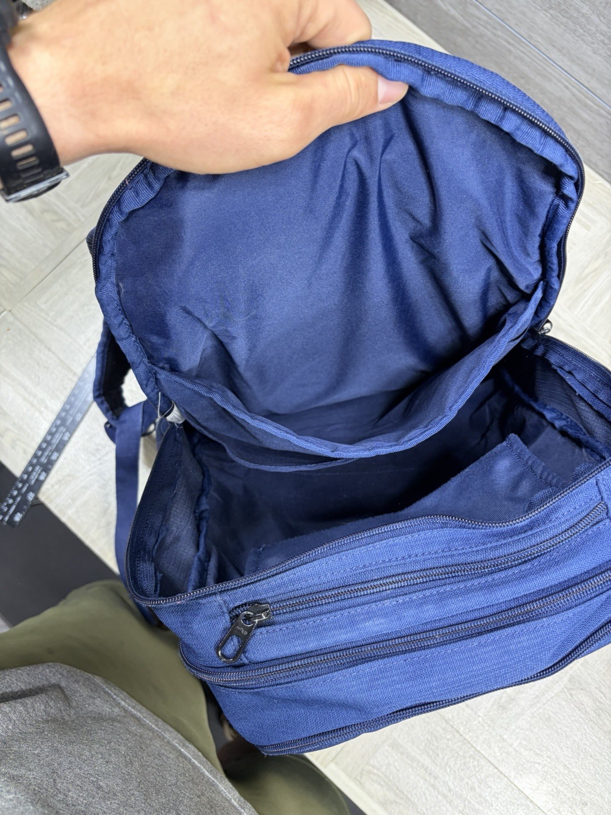 Nike Brasilia XL 9.5 Laptop Backpack Navy Black Book Bag Adult Extra Large