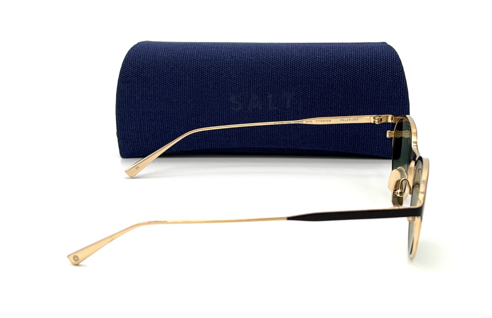 SALT Optics TORRES Black Brushed Gold / G-15 49mm Polarized sunglass