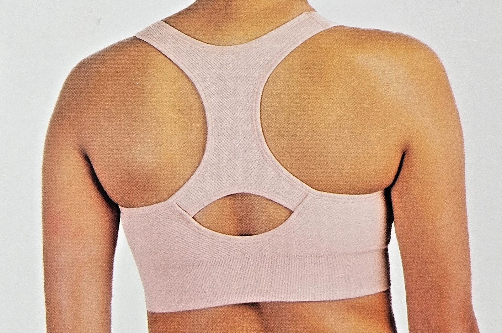 Bra Pink Racerback Sports Bra Wicking Machine Wash Women’s L By Members Mark