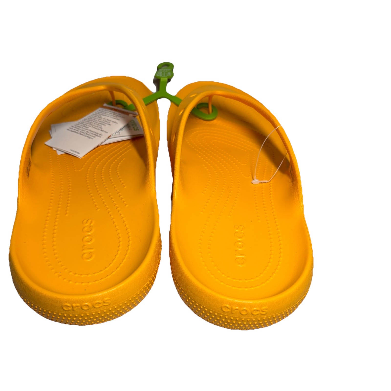 Crocs Baya II Flip Flop Thong Mens Size 12 Orange Sandals Shoes NEW 209402-84B
