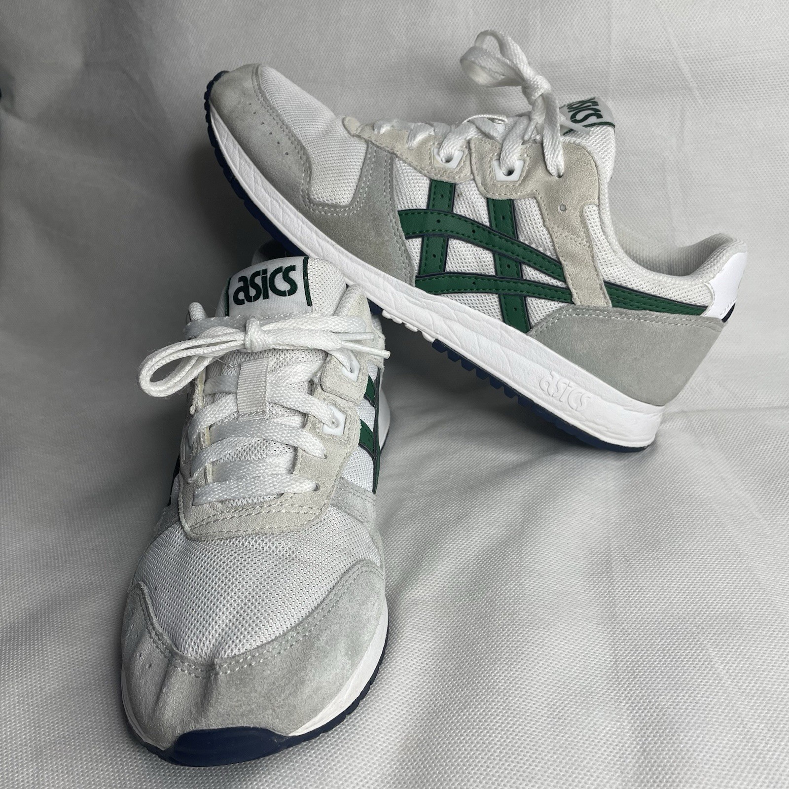 Asics Lyte Classic Casual Sneaker Shoes Mens Size US 7 White Green 1201A477-120