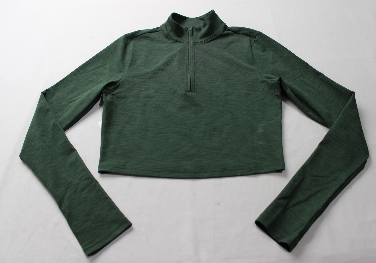 Splits59 Women’s Stevie Active Rib Half Zip Top NC3 Heather Military Medium