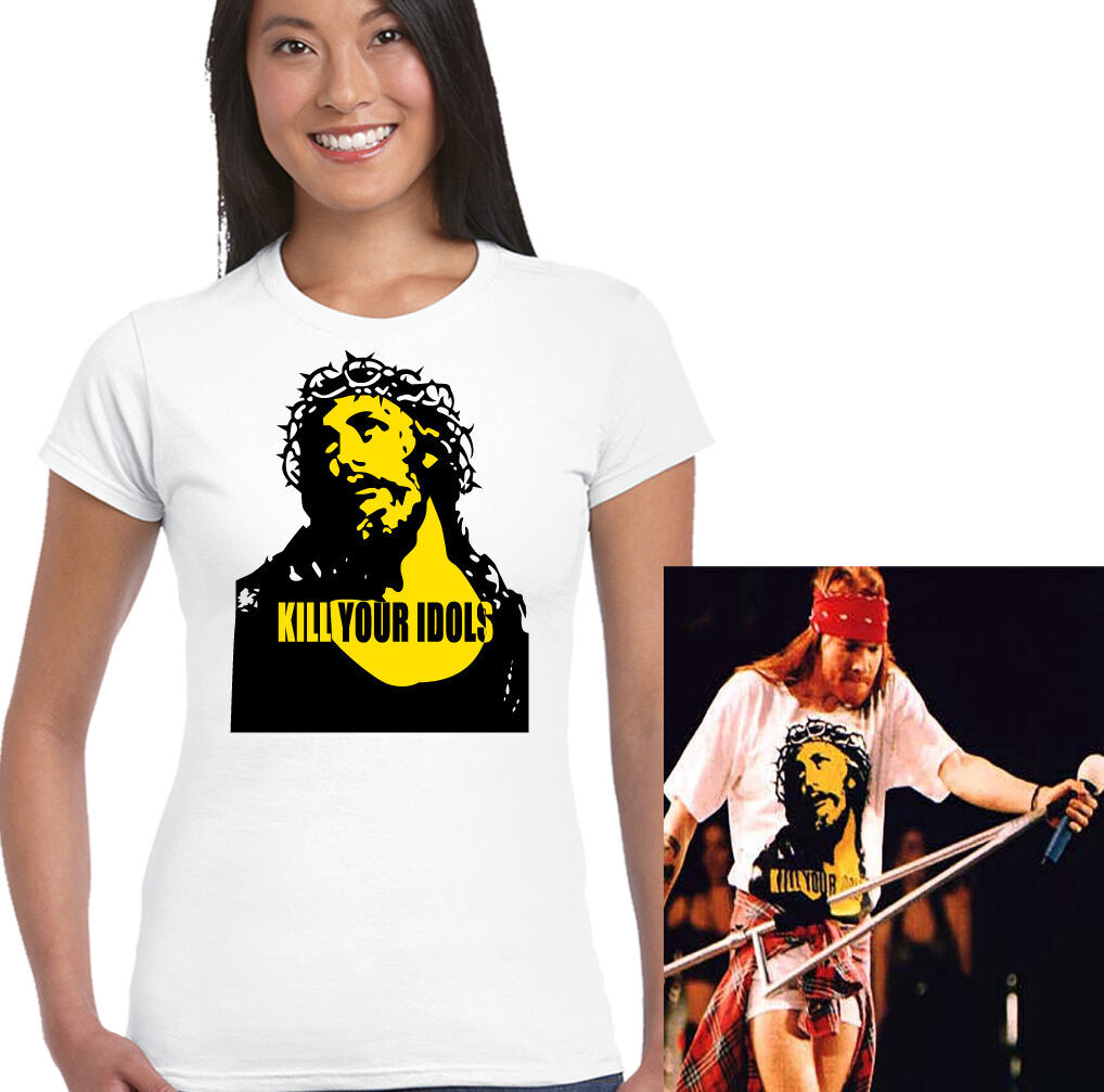 As Worn By Axl Rose Kill Your Idols Womens T-Shirt
