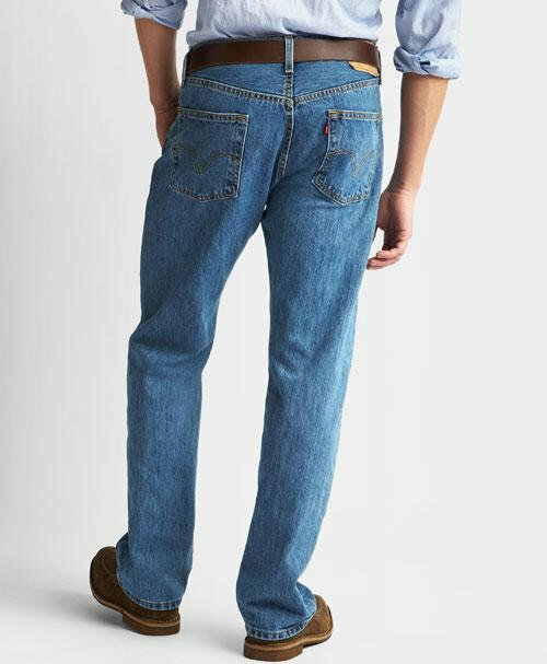 Levis 501 Straight Leg Button Fly Mens Jeans Blue Szs-31,32,33,34,36,38 #5010193