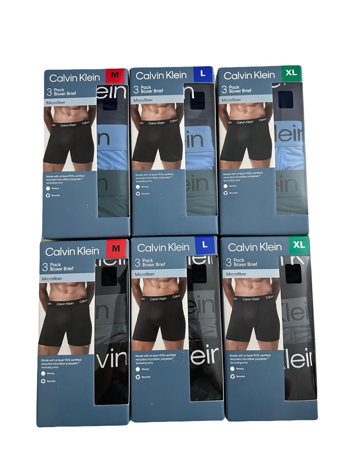 CALVIN KLEIN MICROFIBER 3 PACK BOXER BRIEF