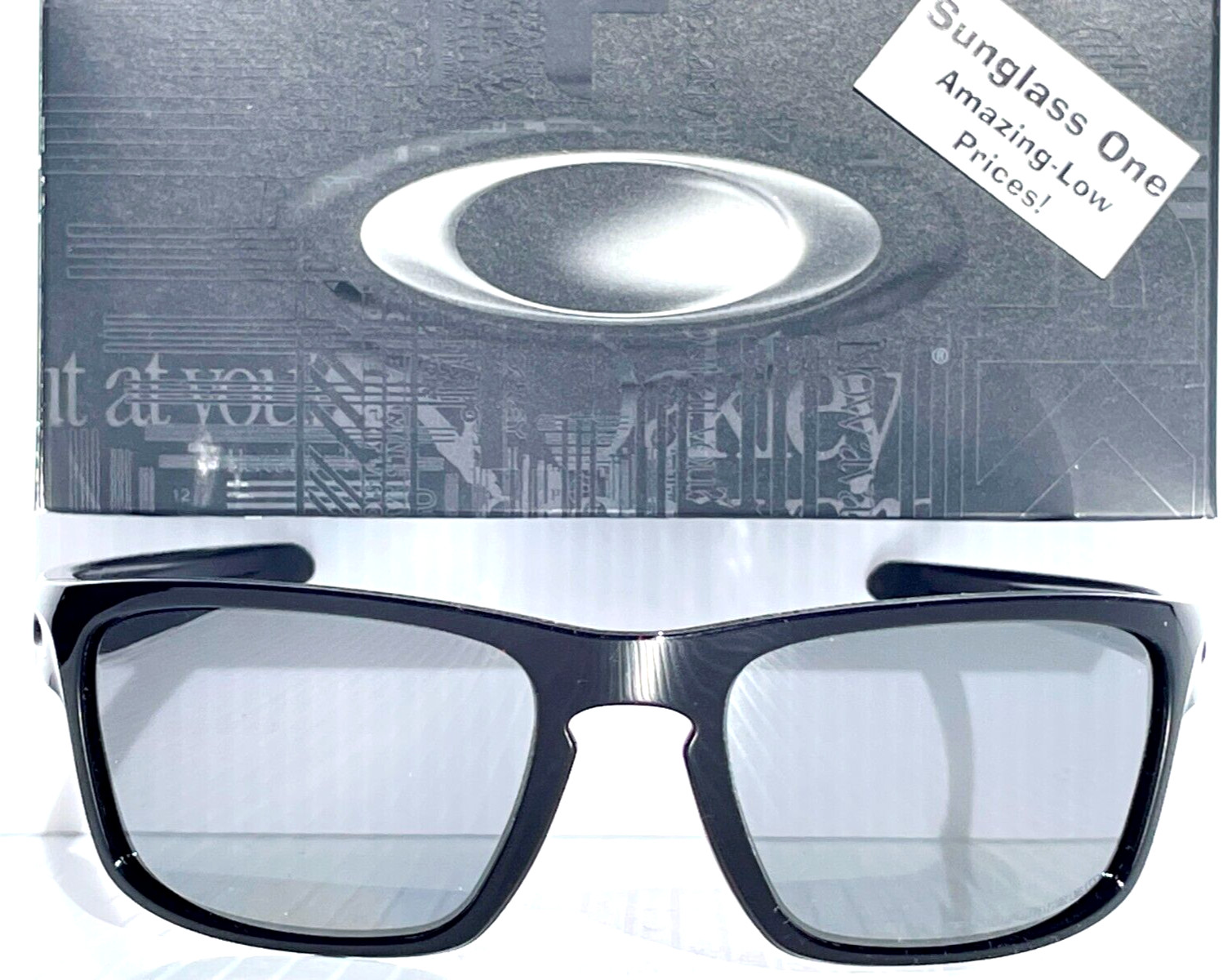 NEW Oakley SLIVER STEALTH Polished Black w POLARIZED Black Lens Sunglass 9408-05