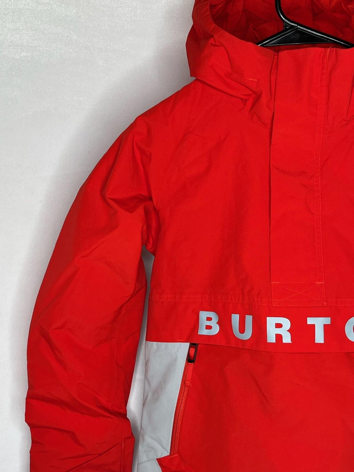 Burton K Frostner Anorak Jacket Youth 10 Red Gray Insulated Ski Pullover NEW