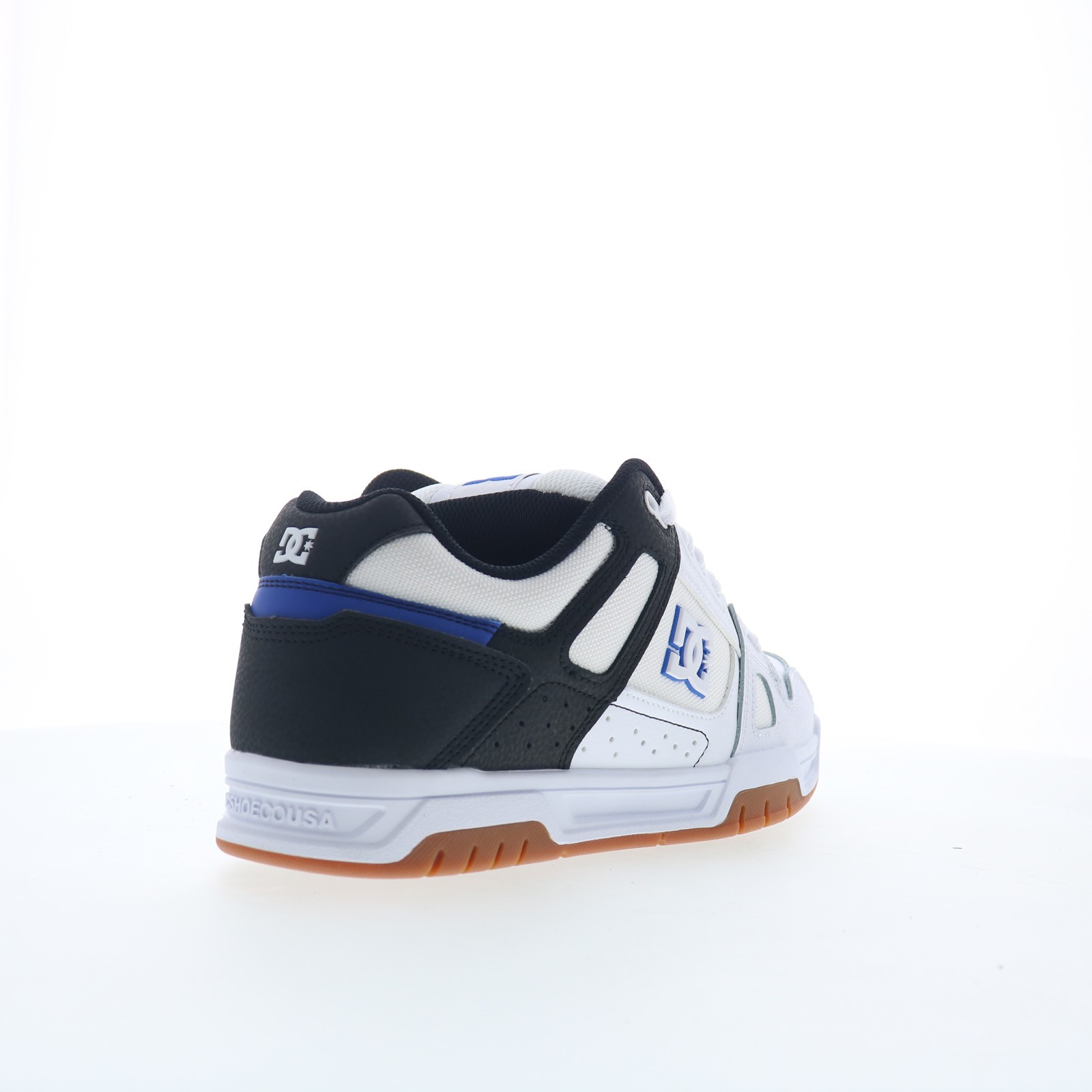 DC Stag DC01813100-WBBLGM Mens White Leather Skate Inspired Sneakers Shoes