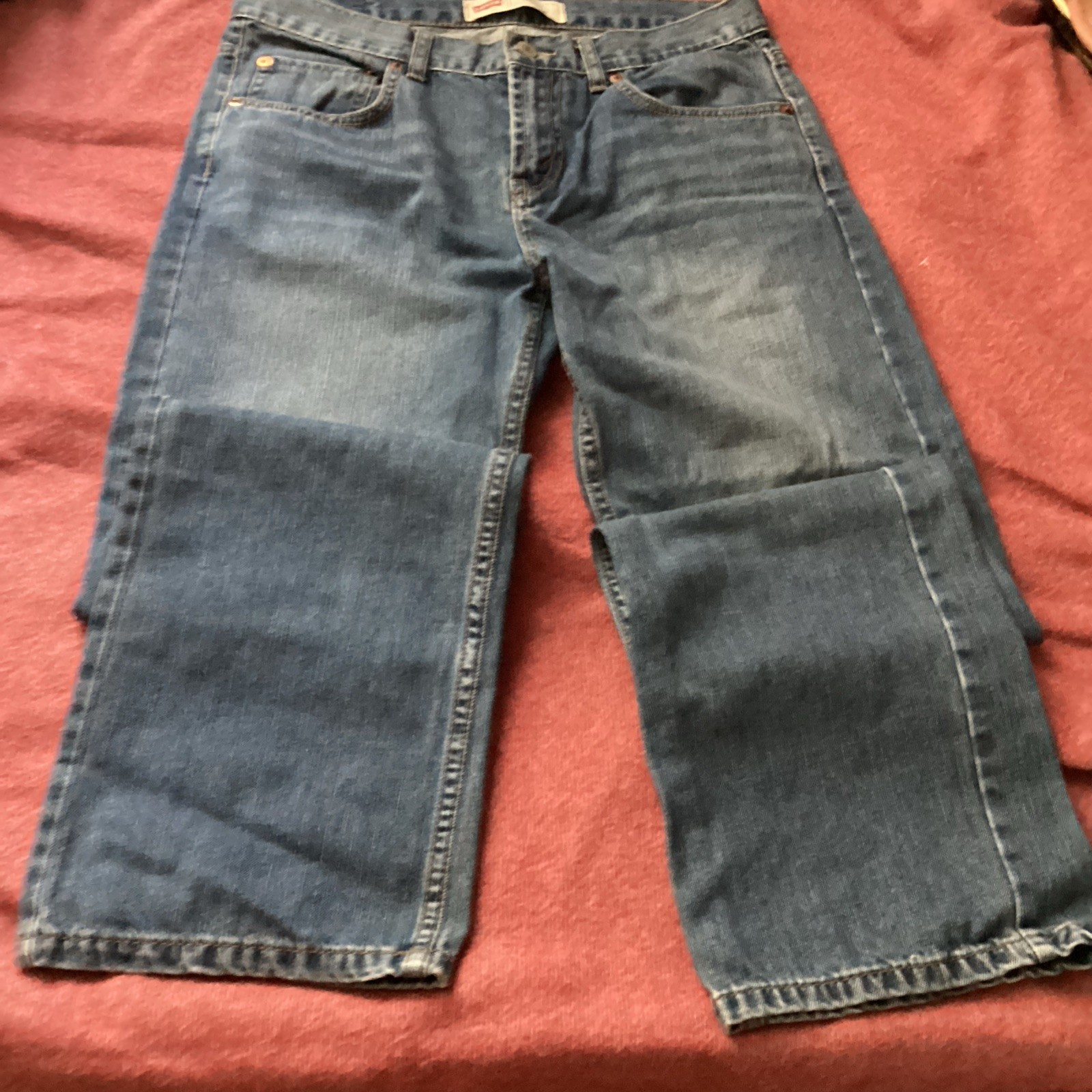 Levi’s 550 Relaxed Fit medium wash straight leg denim jeans Size 18Reg 29×29