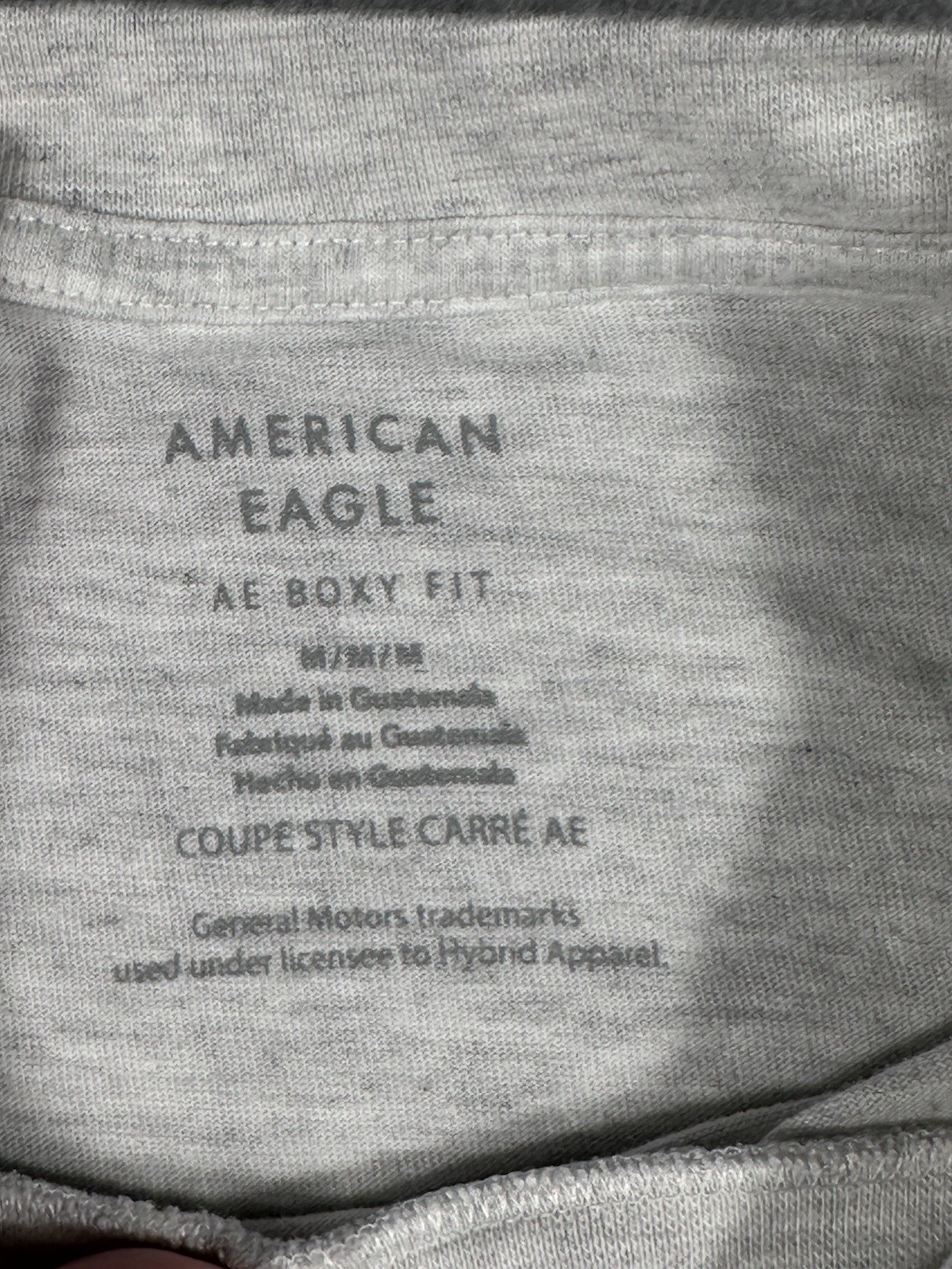 AE American Eagle Men’s boxy Camaro graphic t shirt