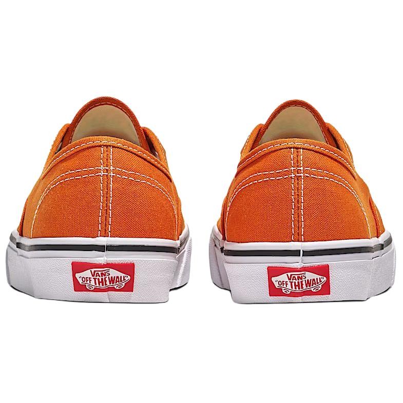 Vans Authentic Abrasion Resistant Low Top Skateboard Shoes Unisex Orange