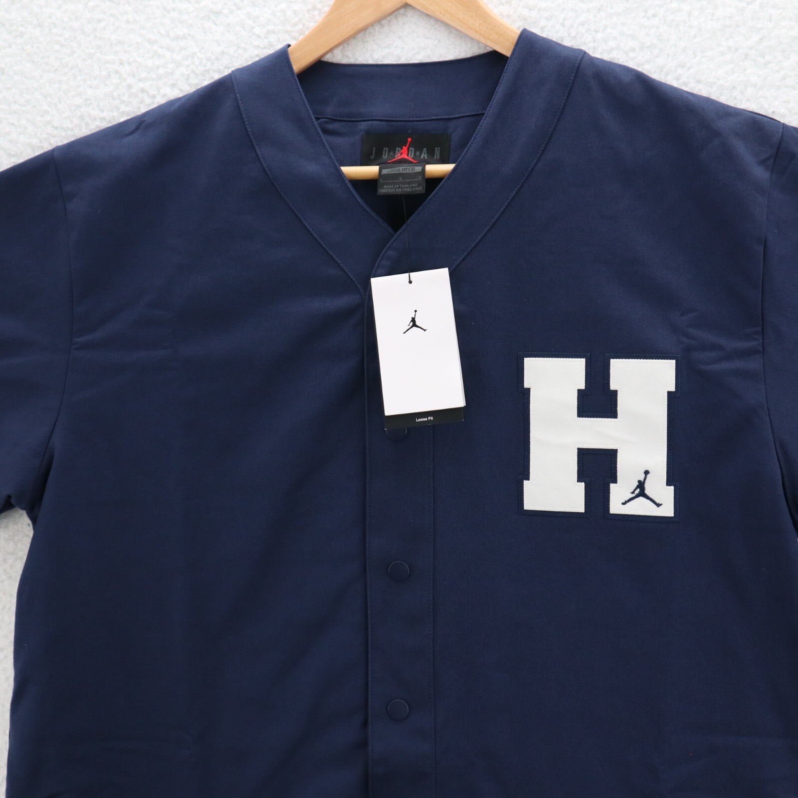 Jordan Howard University Baseball Top Mens Large Navy Blue Loose Fit FJ9331-419