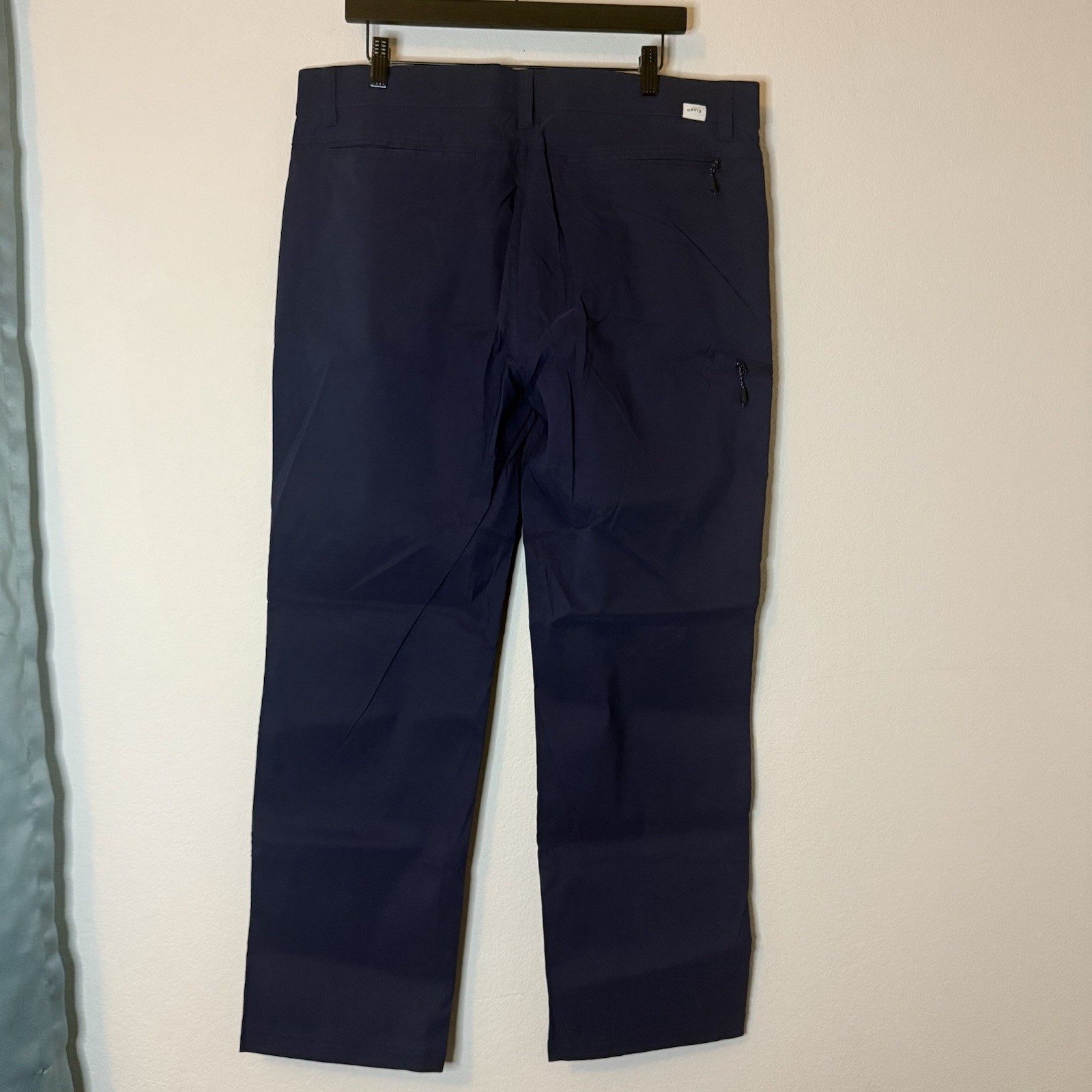 Orvis Tech Pants Men’s 38×30 NWT Blue Stretch Water Repellent Hiking Travel