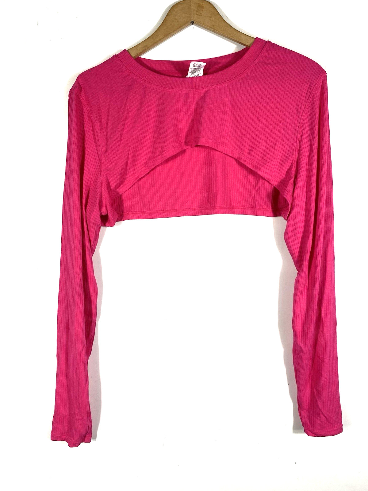 Joy Lab Activewear Set Size L XL Pink Crop Bolero Sports Bra Leggings Flare NEW