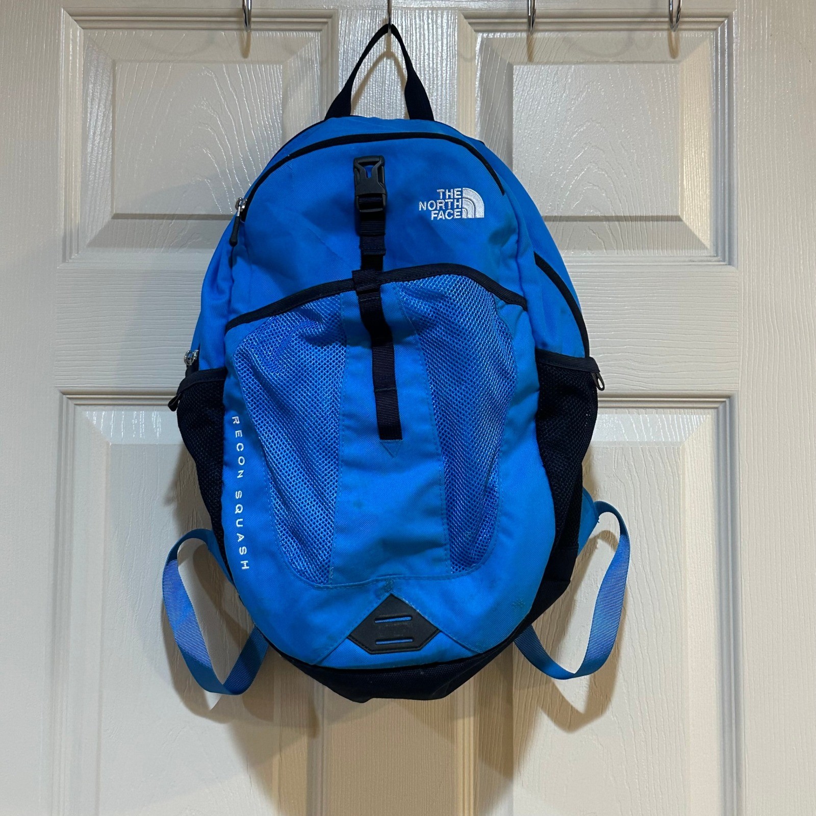 The North Face Recon Squash Kids Backpack Blue Black Daypack School Bag