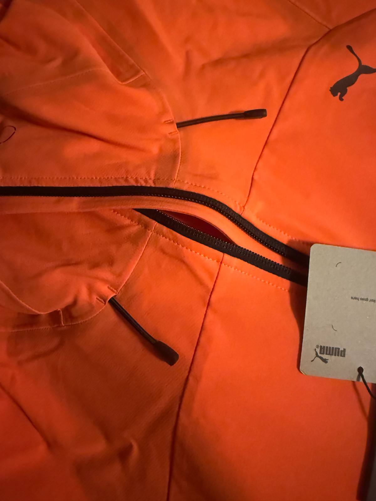 PUMA Seasons Softshell Running Jacket $160 Hot Heat Orange 524108 Men’s LARGE L