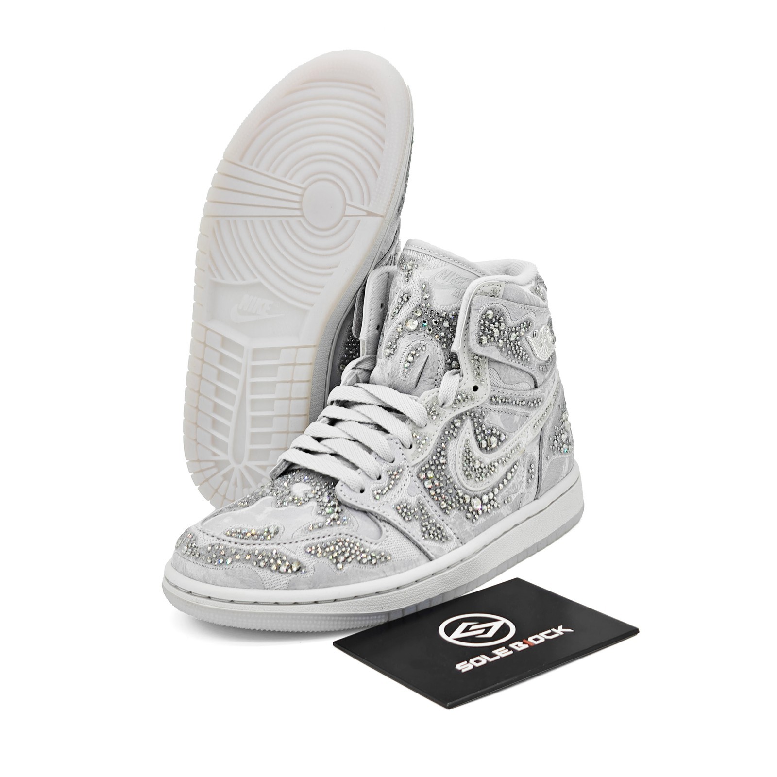 Swarovski x Air Jordan 1 High OG “Vast Gray” Womens HF6248-002