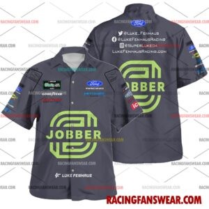 Luke Fenhaus Nascar Racing 2026 Uniform Apparel Hawaiian Polo Shirts
