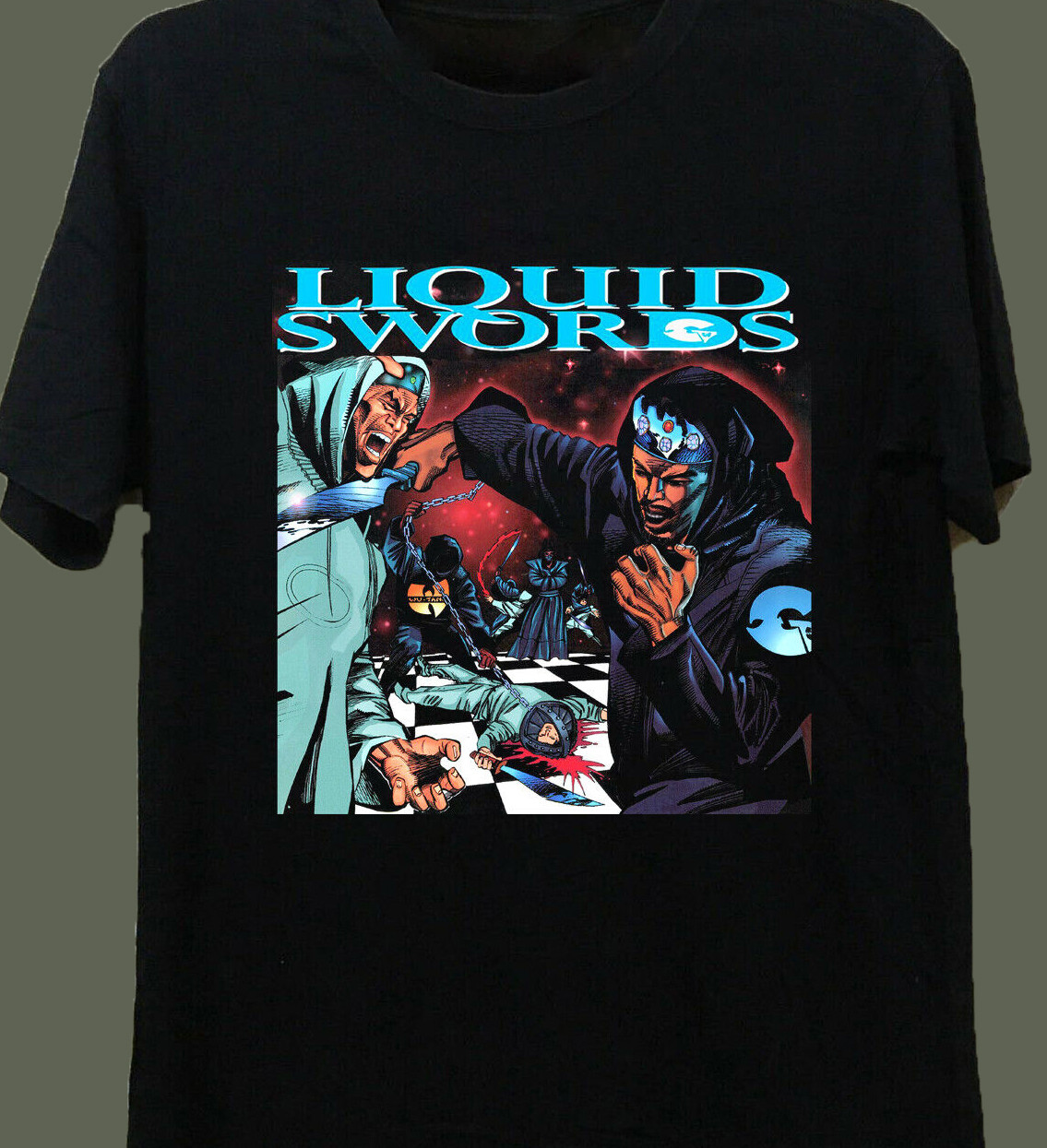 Liquid Swords Album Hip Hop Rap GZA T Shirt Gift For Fans All Sizes
