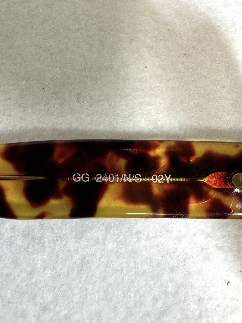GUCCI Interlocking G Sunglasses Tortoiseshell Brown GG2401/N/S 00C 55□24 145
