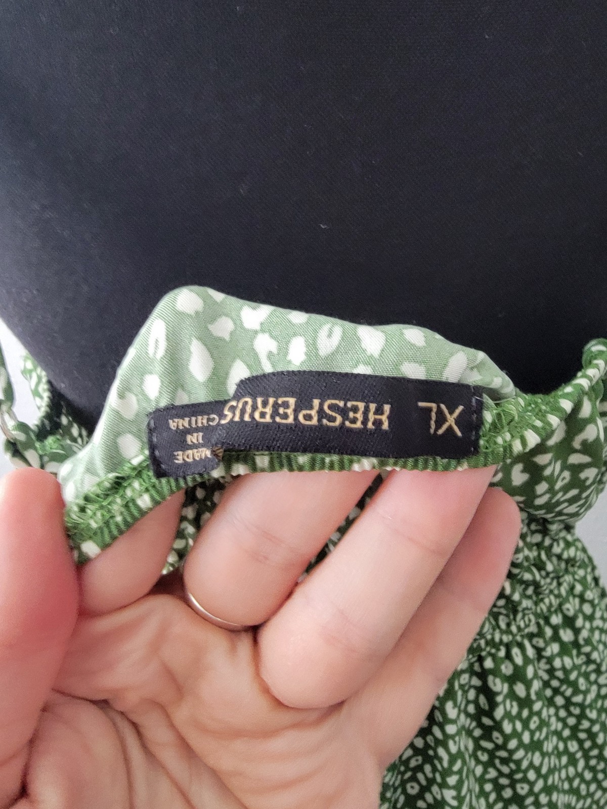 Hesperus Strappy Green Polkadot/Leopard Print Summer Dress Sz Xl New Without Tag