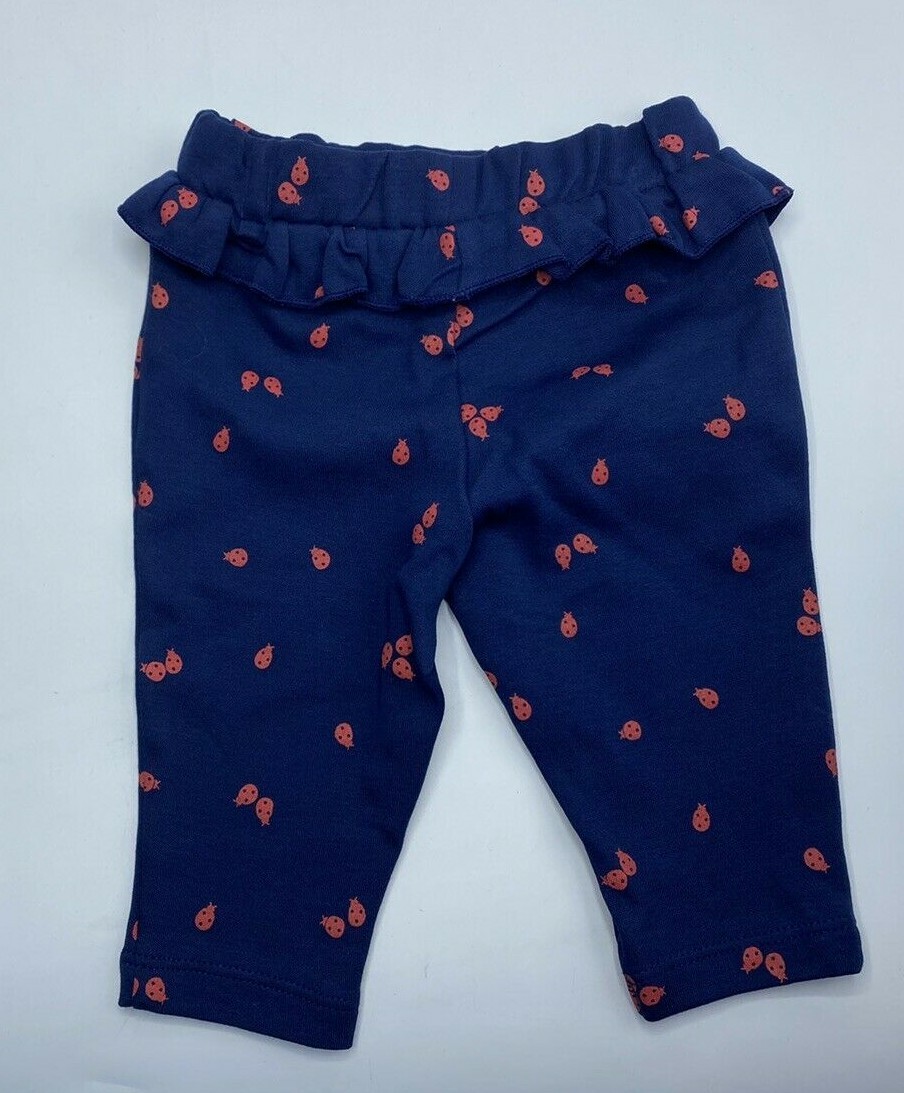 Girls Size 6-9M Adorable 2-Piece Pants Set Outfit Ladybugs Sleeveless Bodysuit