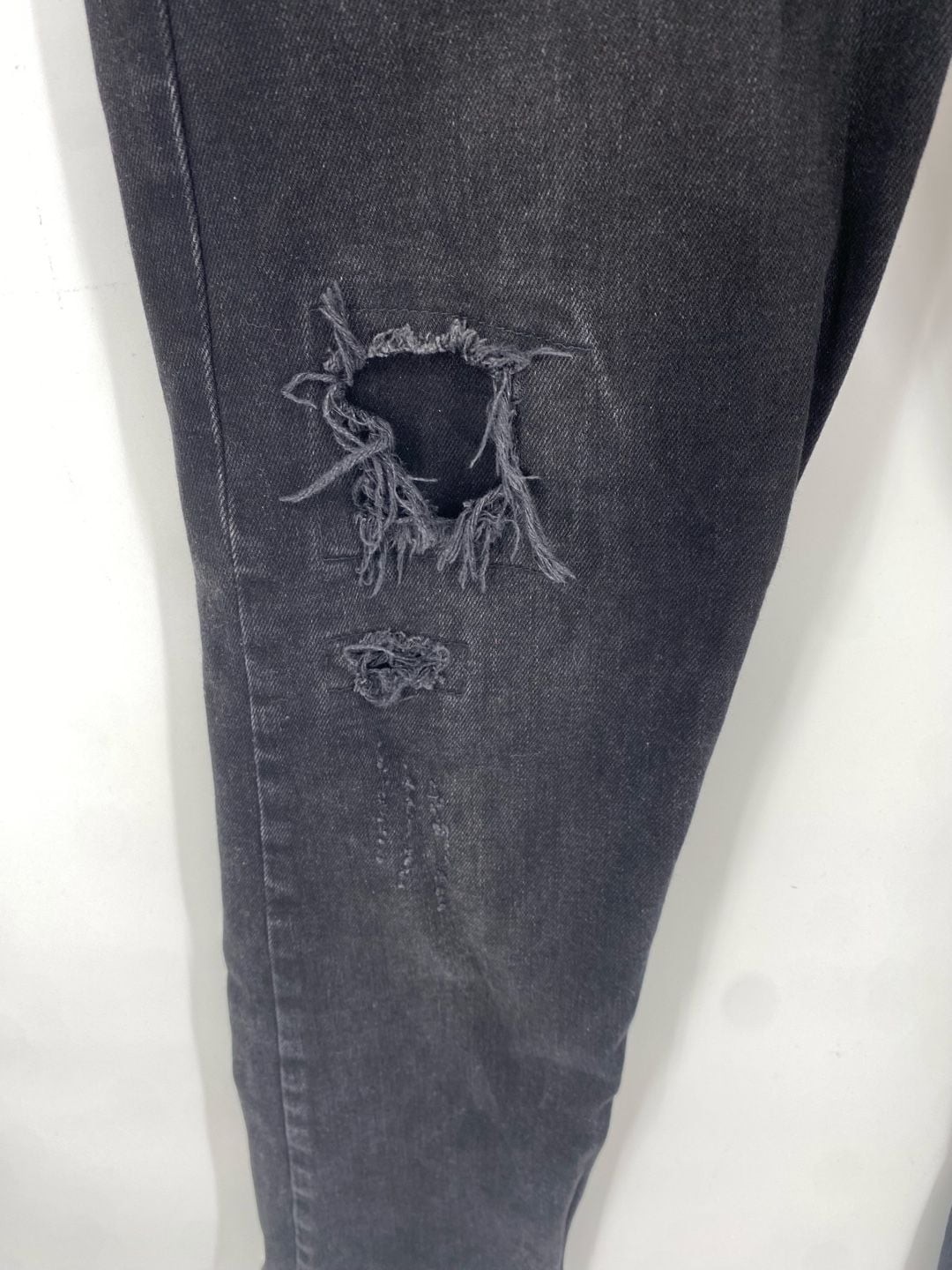 Ksubi Chitch Boneyard Black Distressed Slim Jeans Size 33 inseam is 31”