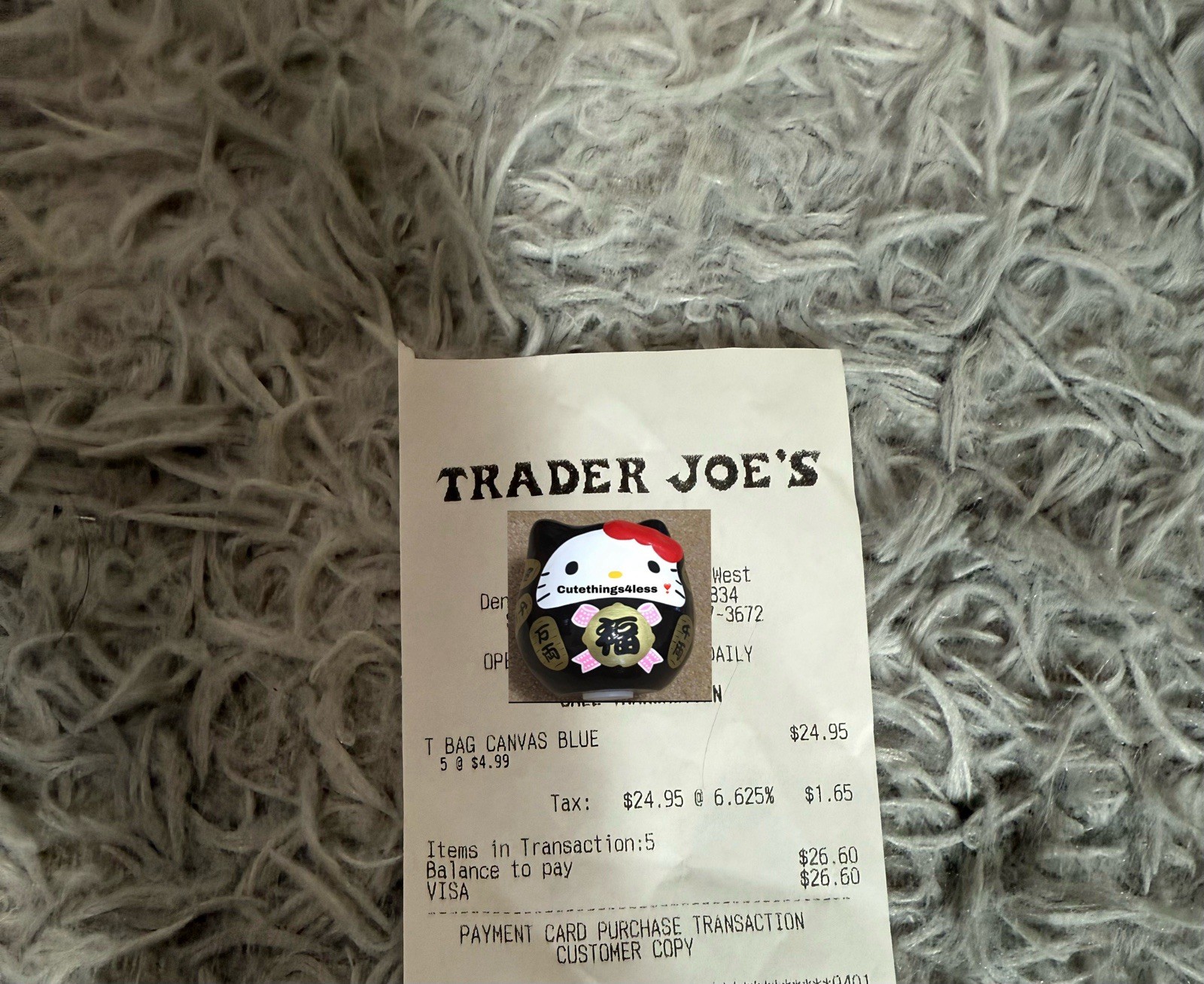 Trader Joe’s Canvas Tote Shopping Bag – LARGE NAVY BLUE – NEW with TAGS