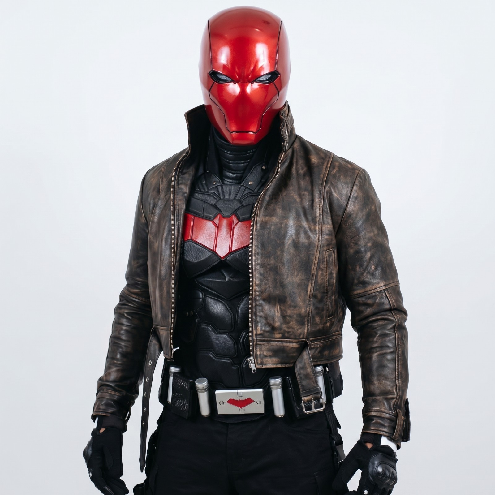 Red Hood Jason Todd Leather Jacket Costume