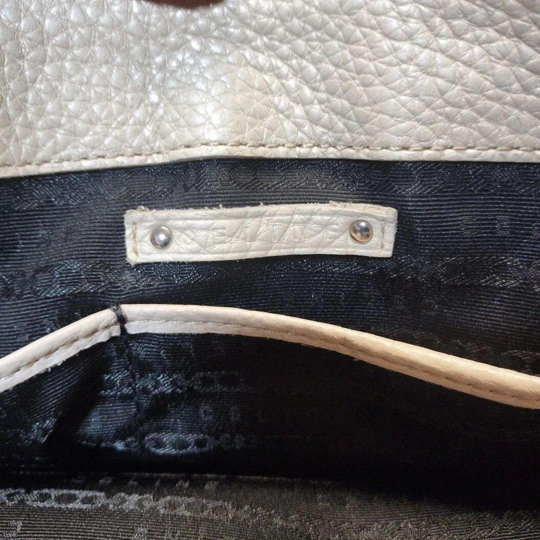CELINE Boogie Bag Off-White Leather Handbag Women’s Casual Vintage A1338